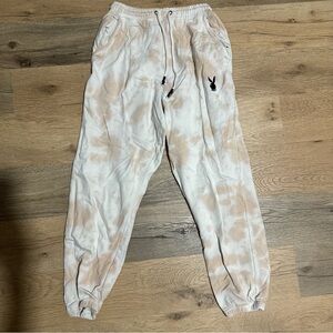 Missguided Playboy Tie Dye Jogger Sweatpants